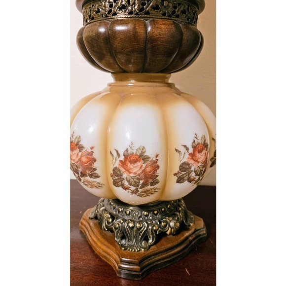 MCM Retro Country Cabin FarmHouse South Western Ranch Style Swag Table Lamp - Picture 8 of 8